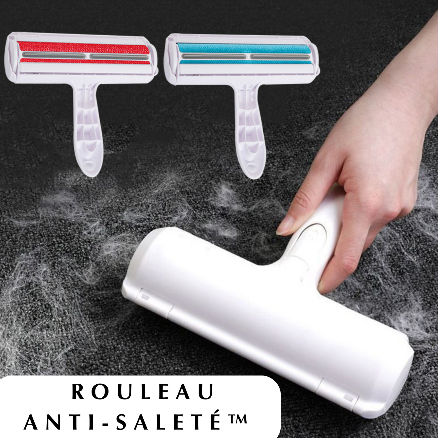 BROSSE ANTI POIL  Rouleau Anti-Saleté™ – Nettoyage ludique